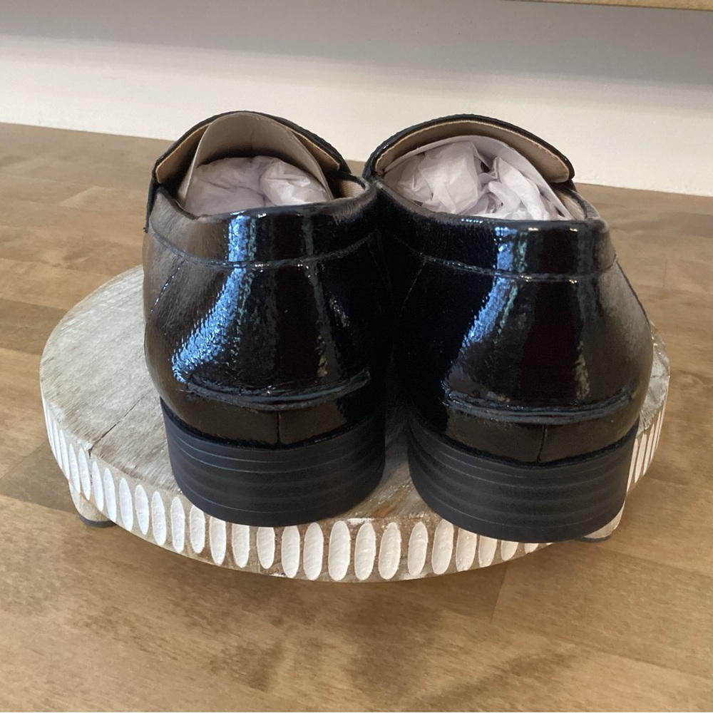 LifeStride Soft System Madison Black Crinkle Loafers Sz 8.5M NWOB - Picture 3 of 7
